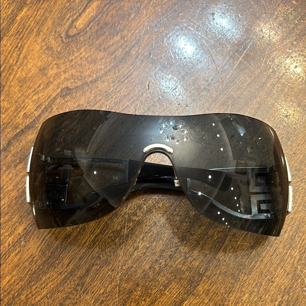 Givenchy Black and Silver Sunglasses